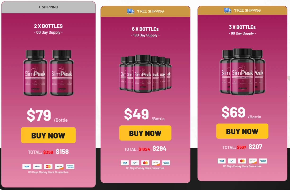 SlimPeak Official Price Packages and Discount Offers